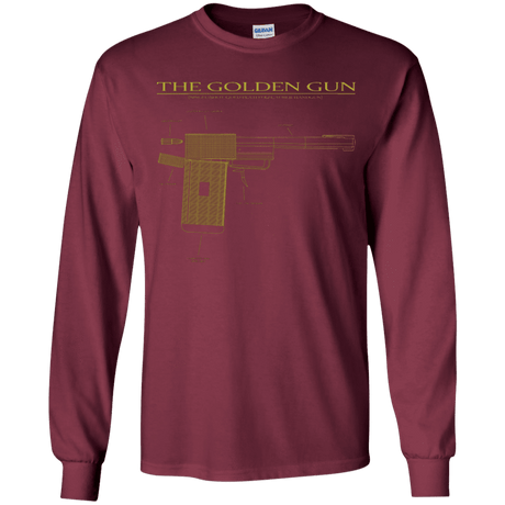 T-Shirts Maroon / YS The Golden Gun Youth Long Sleeve T-Shirt