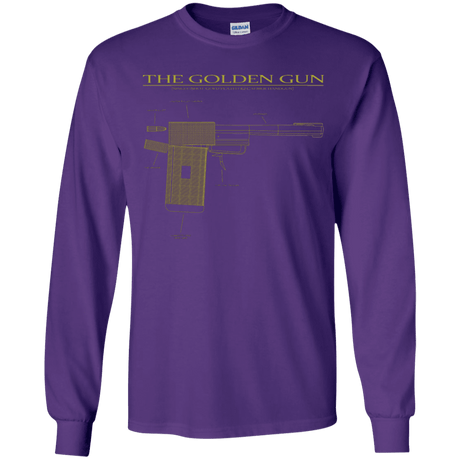 T-Shirts Purple / YS The Golden Gun Youth Long Sleeve T-Shirt
