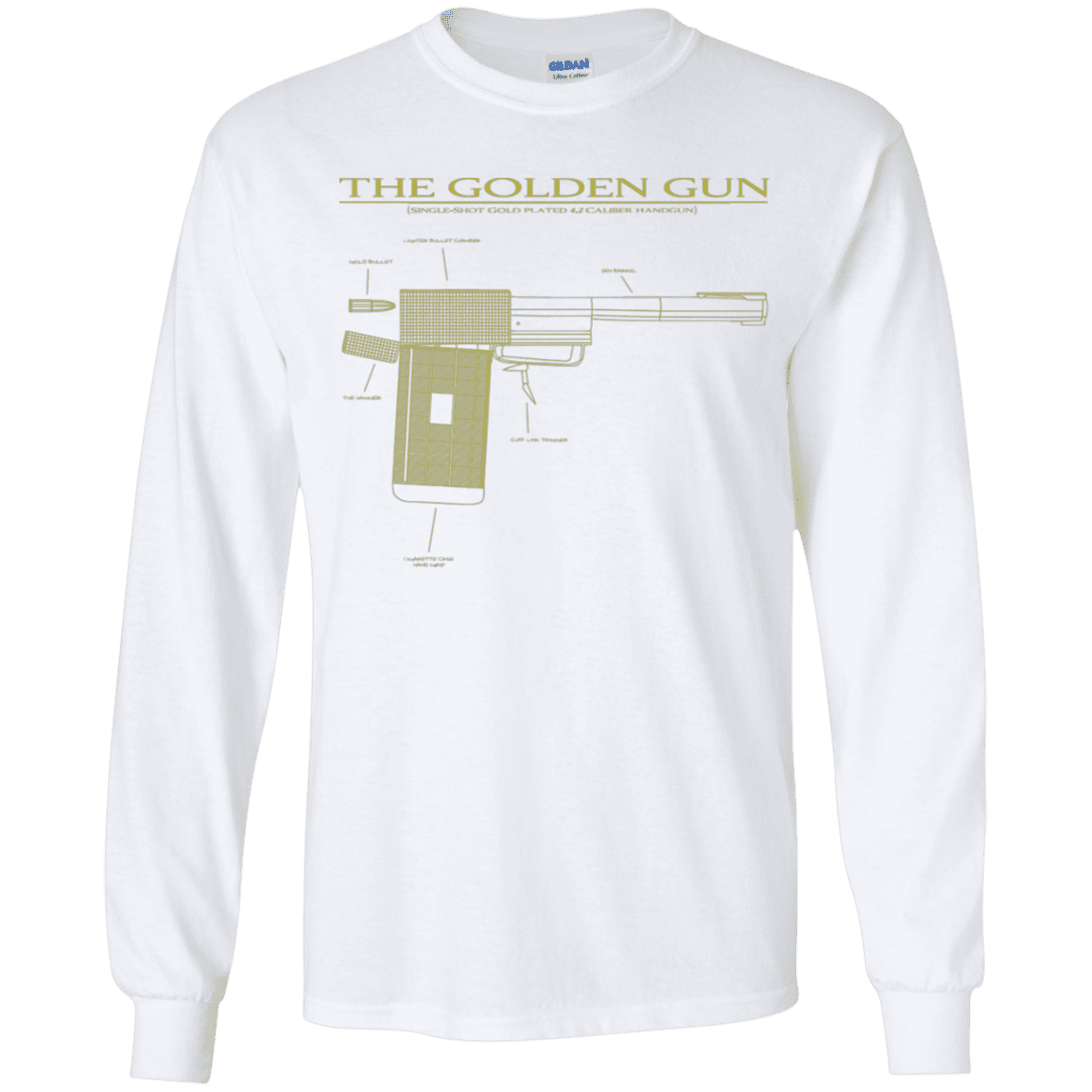 T-Shirts White / YS The Golden Gun Youth Long Sleeve T-Shirt