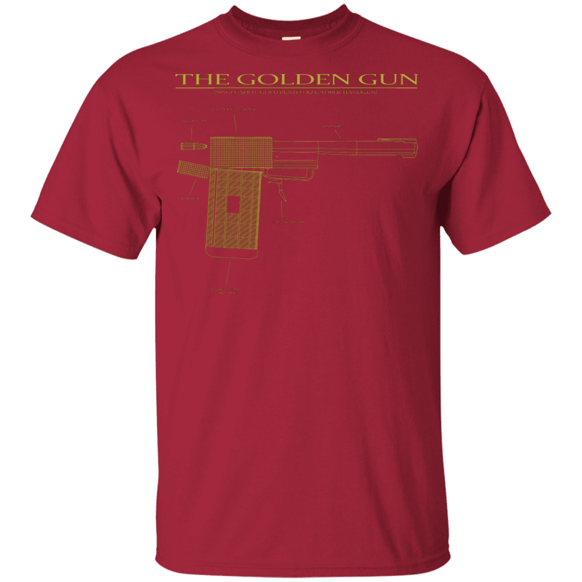 T-Shirts Cardinal / YXS The Golden Gun Youth T-Shirt