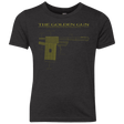 T-Shirts Vintage Black / YXS The Golden Gun Youth Triblend T-Shirt