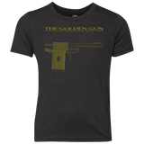 T-Shirts Vintage Black / YXS The Golden Gun Youth Triblend T-Shirt