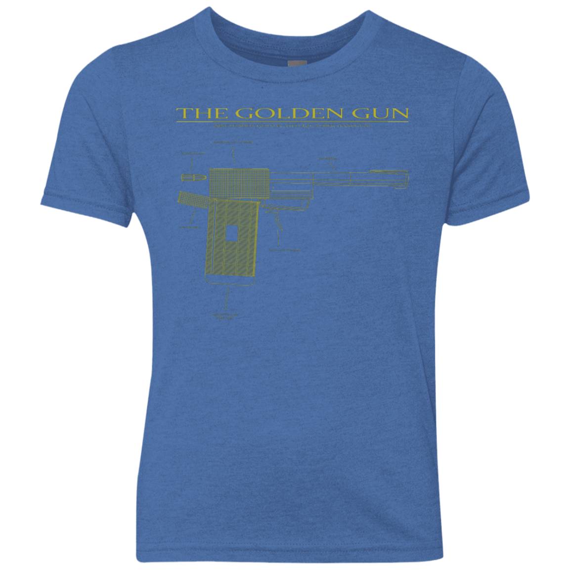 T-Shirts Vintage Royal / YXS The Golden Gun Youth Triblend T-Shirt