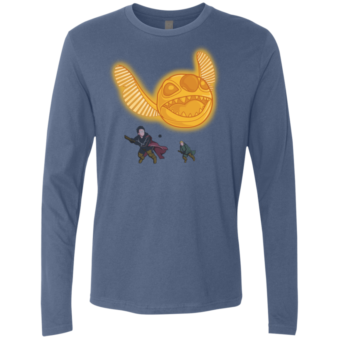 T-Shirts Indigo / Small THE GOLDEN STITCH Men's Premium Long Sleeve