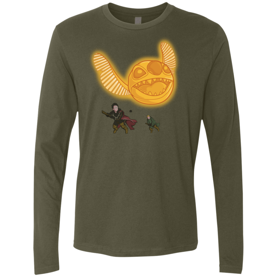 T-Shirts Military Green / Small THE GOLDEN STITCH Men's Premium Long Sleeve
