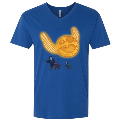 T-Shirts Royal / X-Small THE GOLDEN STITCH Men's Premium V-Neck