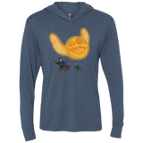 T-Shirts Indigo / X-Small THE GOLDEN STITCH Triblend Long Sleeve Hoodie Tee