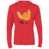 T-Shirts Vintage Red / X-Small THE GOLDEN STITCH Triblend Long Sleeve Hoodie Tee