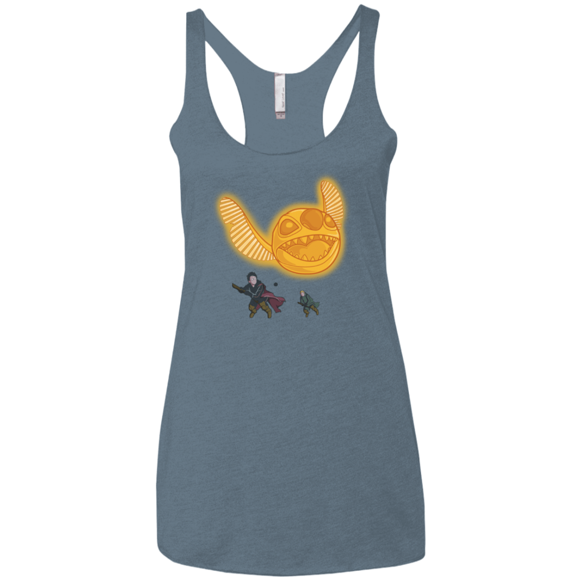 T-Shirts Indigo / X-Small THE GOLDEN STITCH Women's Triblend Racerback Tank