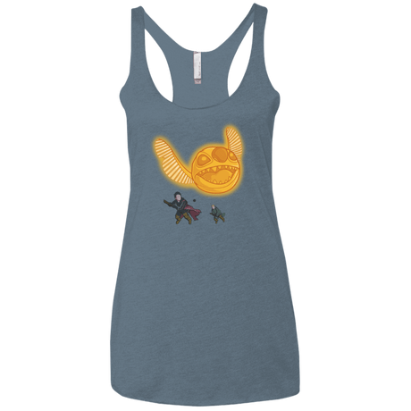 T-Shirts Indigo / X-Small THE GOLDEN STITCH Women's Triblend Racerback Tank