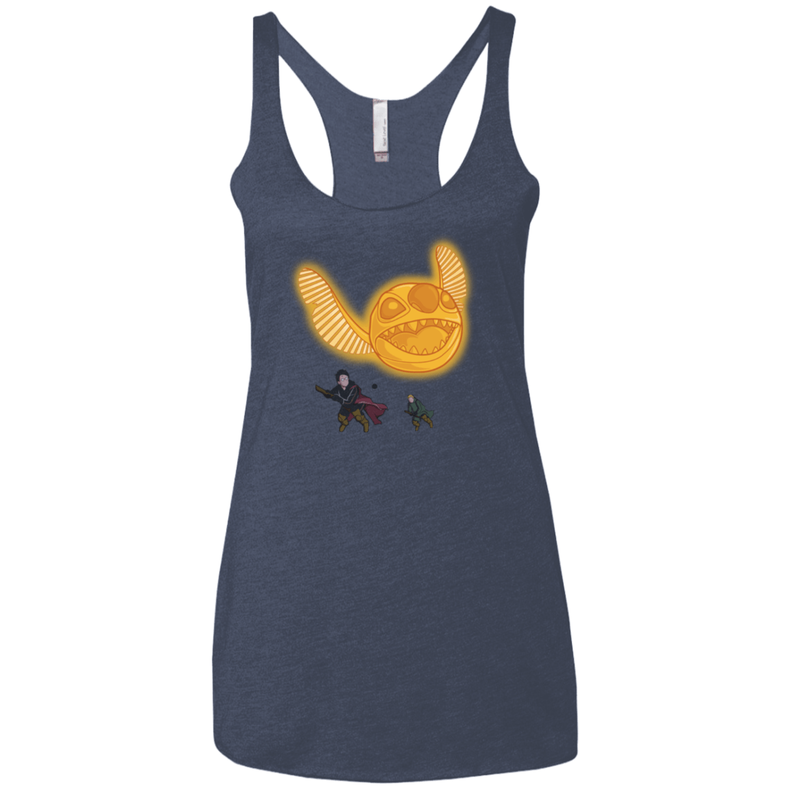 T-Shirts Vintage Navy / X-Small THE GOLDEN STITCH Women's Triblend Racerback Tank