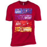 T-Shirts Red / YXS The Good, Bad, Smart and Hungry Boys Premium T-Shirt