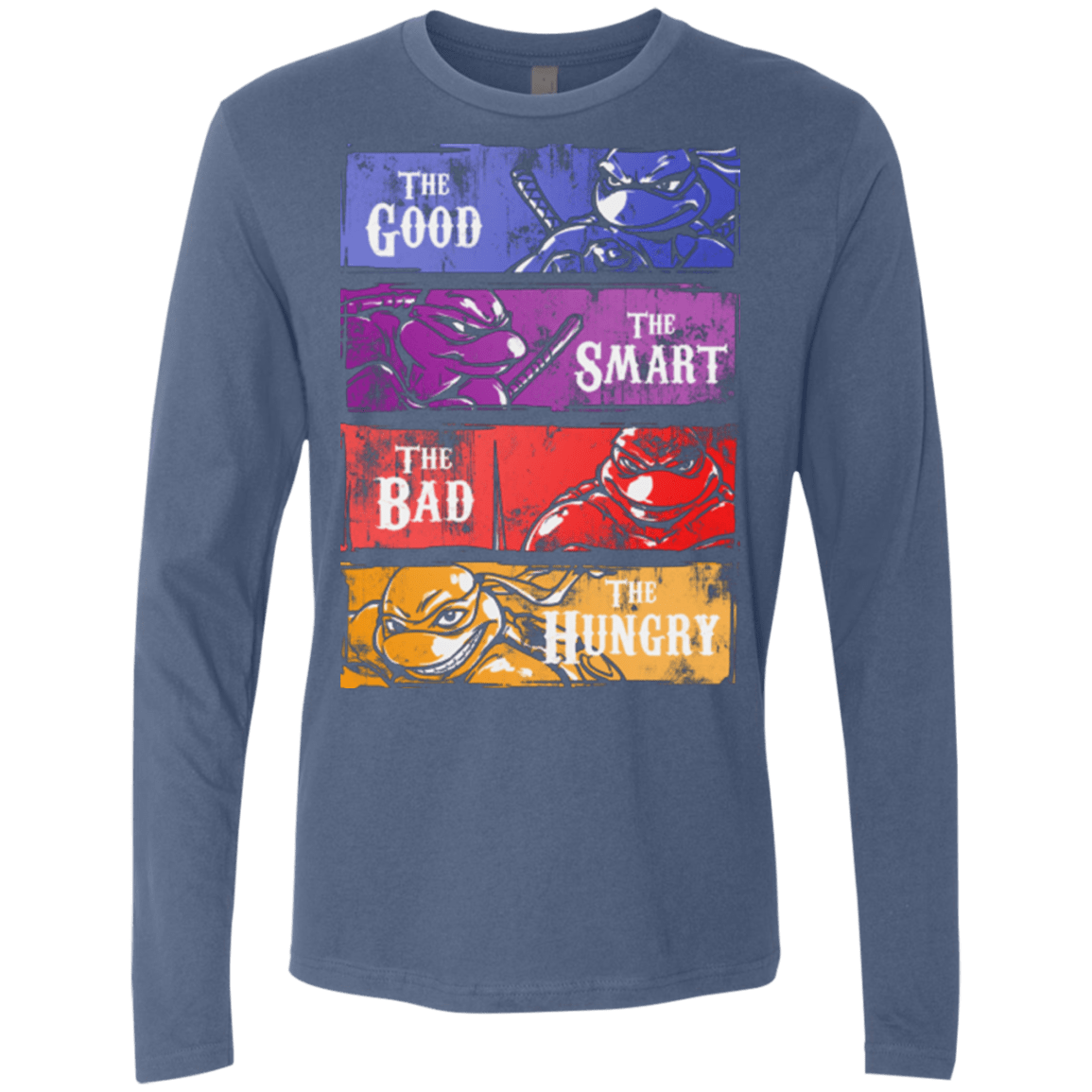 T-Shirts Indigo / Small The Good, Bad, Smart and Hungry Men's Premium Long Sleeve