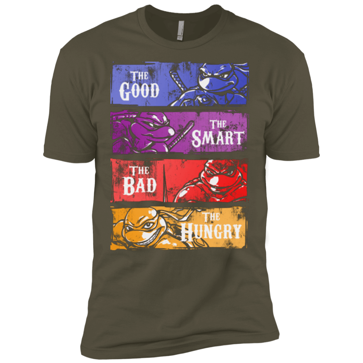 T-Shirts Military Green / X-Small The Good, Bad, Smart and Hungry Men's Premium T-Shirt
