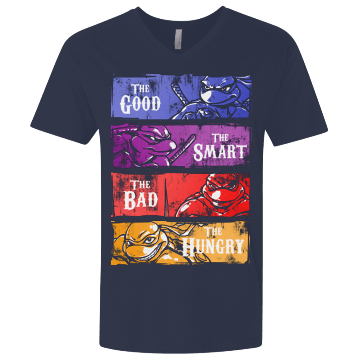 T-Shirts Midnight Navy / X-Small The Good, Bad, Smart and Hungry Men's Premium V-Neck