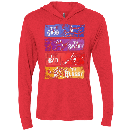 T-Shirts Vintage Red / X-Small The Good, Bad, Smart and Hungry Triblend Long Sleeve Hoodie Tee