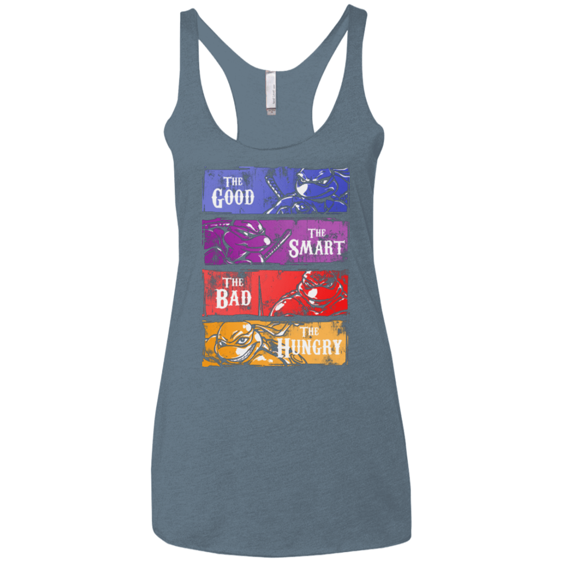 T-Shirts Indigo / X-Small The Good, Bad, Smart and Hungry Women's Triblend Racerback Tank