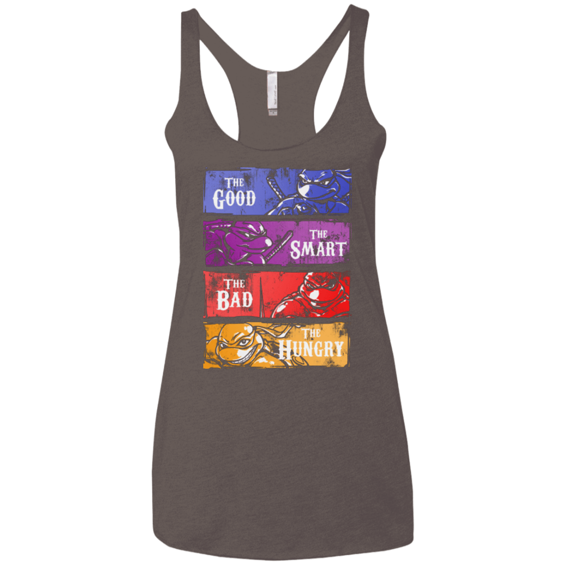 T-Shirts Macchiato / X-Small The Good, Bad, Smart and Hungry Women's Triblend Racerback Tank