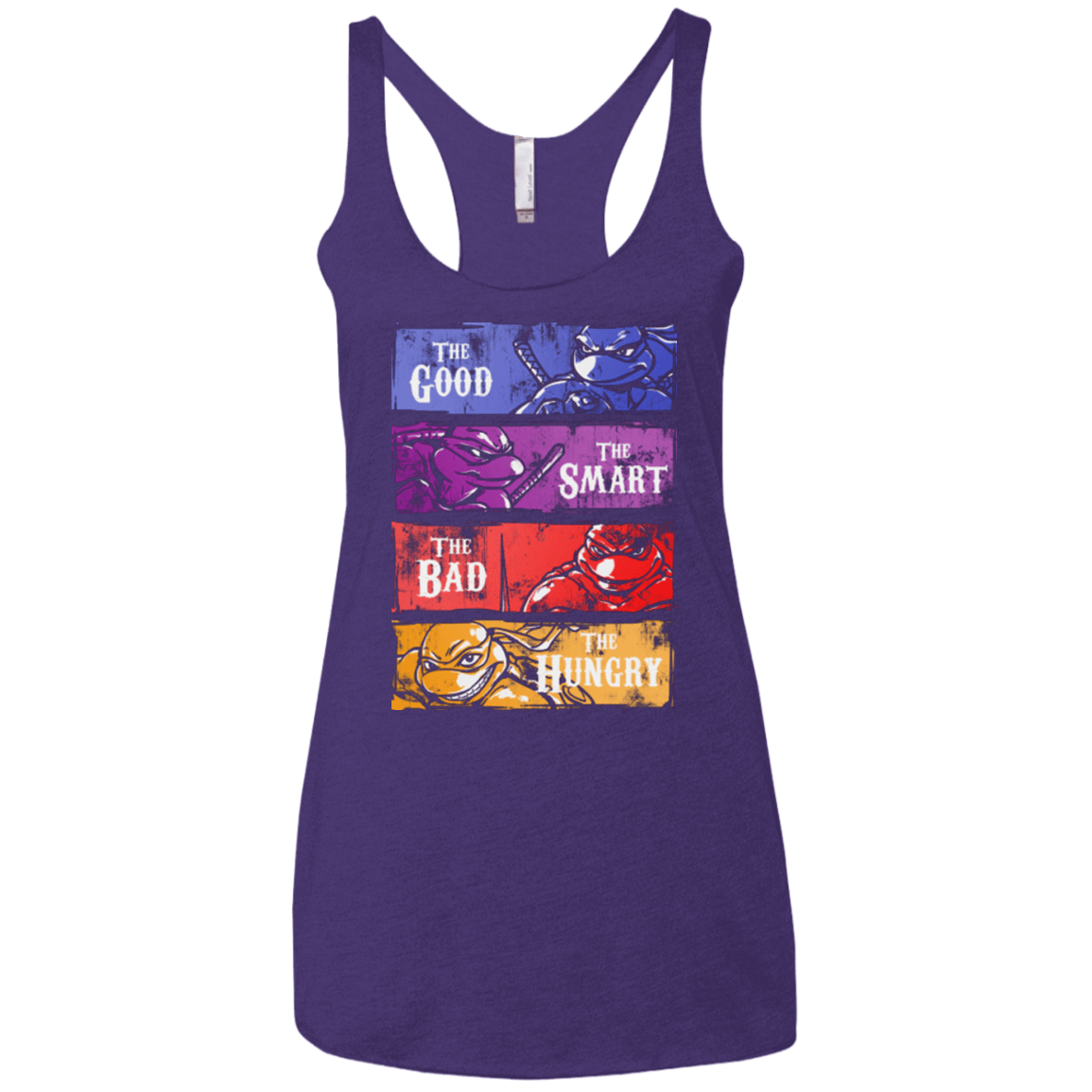 T-Shirts Purple / X-Small The Good, Bad, Smart and Hungry Women's Triblend Racerback Tank