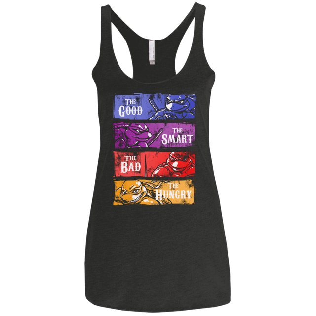 T-Shirts Vintage Black / X-Small The Good, Bad, Smart and Hungry Women's Triblend Racerback Tank