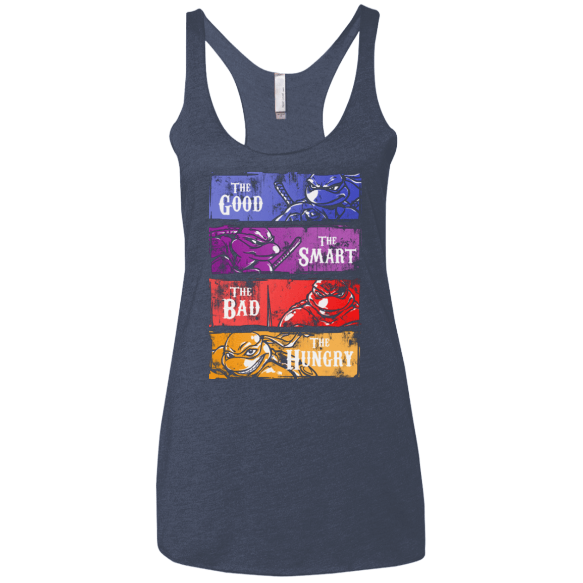 T-Shirts Vintage Navy / X-Small The Good, Bad, Smart and Hungry Women's Triblend Racerback Tank