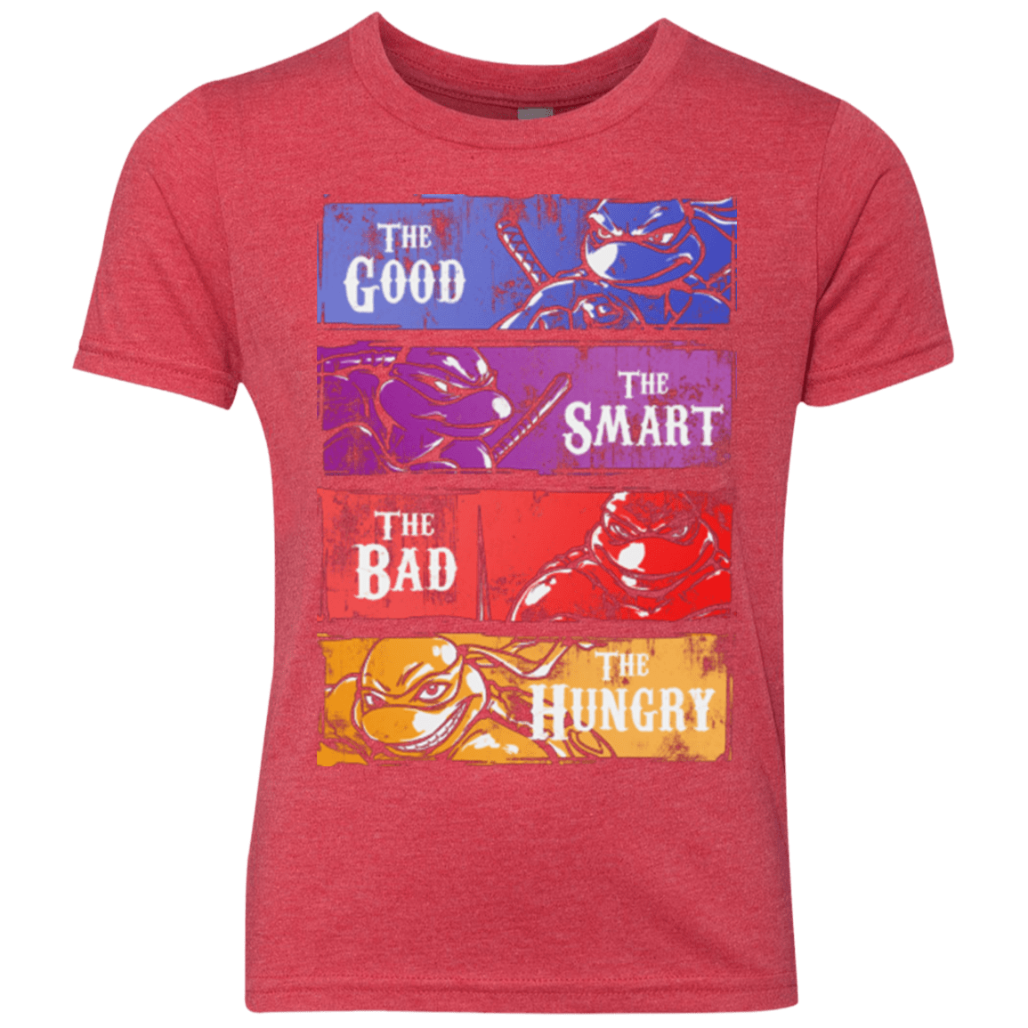 T-Shirts Vintage Red / YXS The Good, Bad, Smart and Hungry Youth Triblend T-Shirt