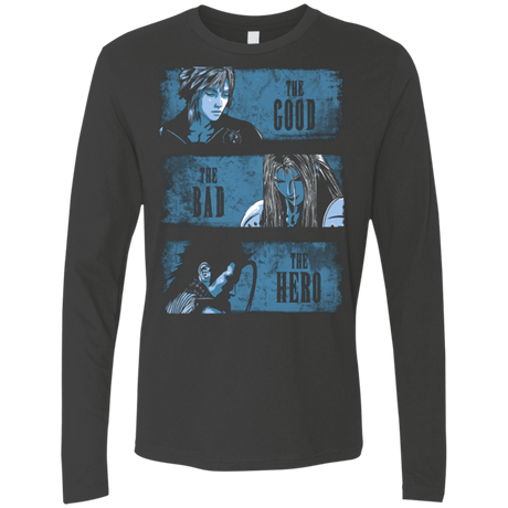 T-Shirts Heavy Metal / Small The Good the Bad and the Hero Men's Premium Long Sleeve