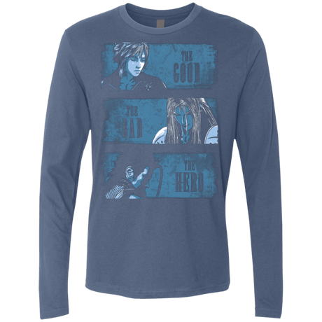 T-Shirts Indigo / Small The Good the Bad and the Hero Men's Premium Long Sleeve