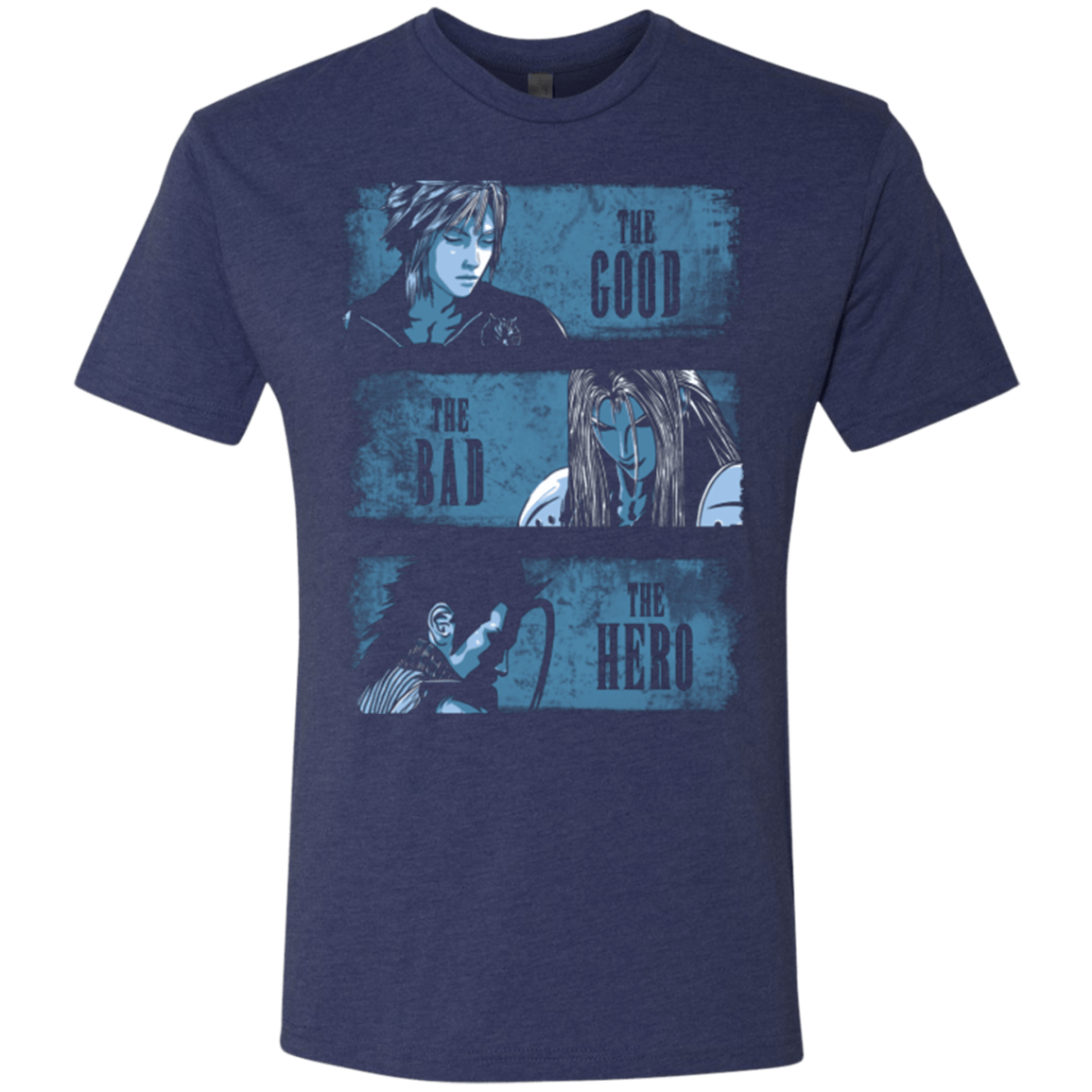 T-Shirts Vintage Navy / Small The Good the Bad and the Hero Men's Triblend T-Shirt