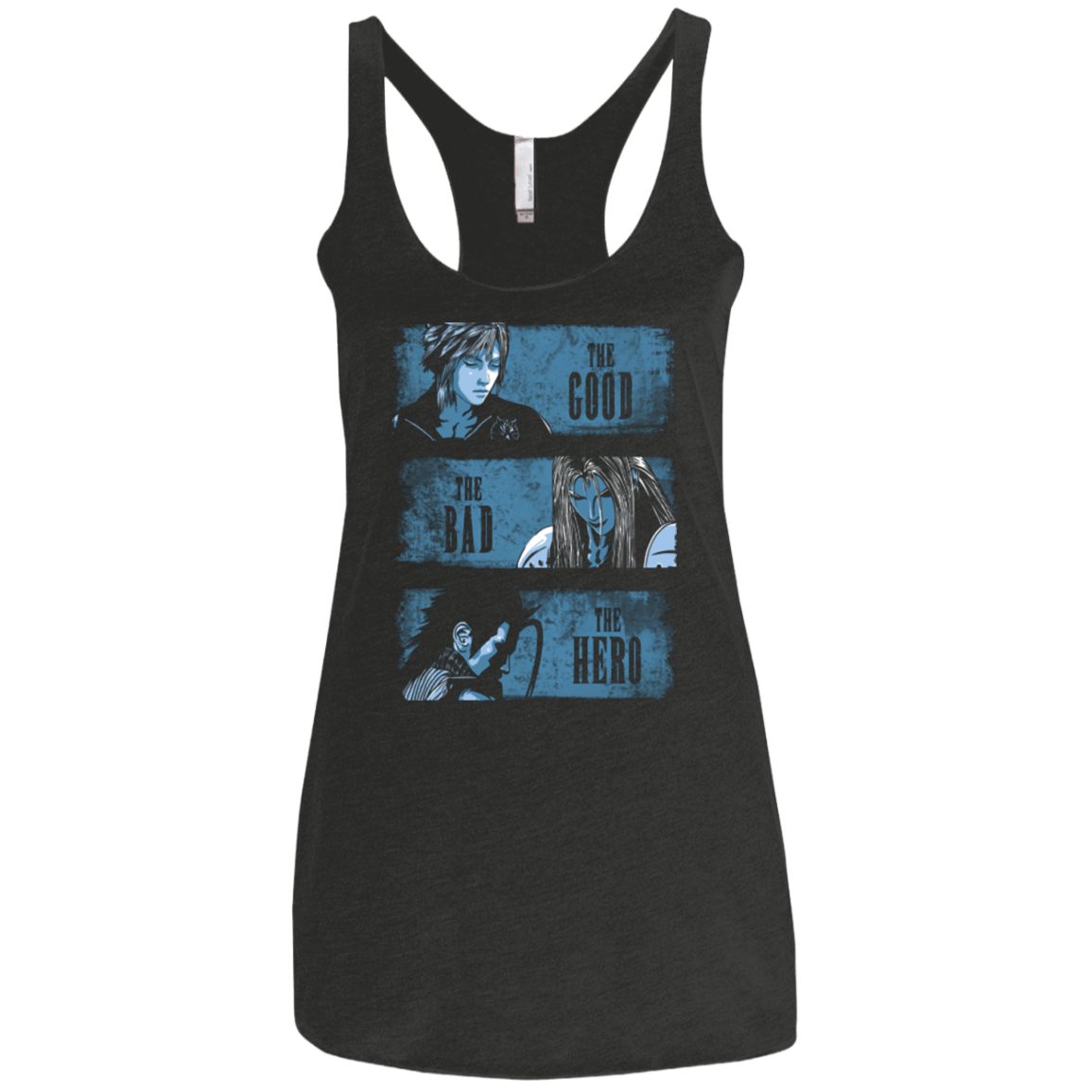 T-Shirts Vintage Black / X-Small The Good the Bad and the Hero Women's Triblend Racerback Tank