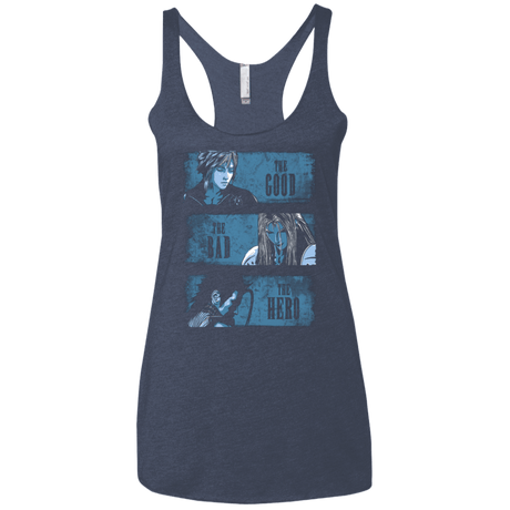 T-Shirts Vintage Navy / X-Small The Good the Bad and the Hero Women's Triblend Racerback Tank