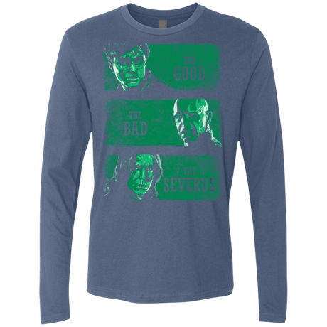 T-Shirts Indigo / Small The Good the Bad and the Severus Men's Premium Long Sleeve