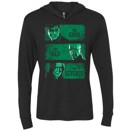 T-Shirts Vintage Black / X-Small The Good the Bad and the Severus Triblend Long Sleeve Hoodie Tee