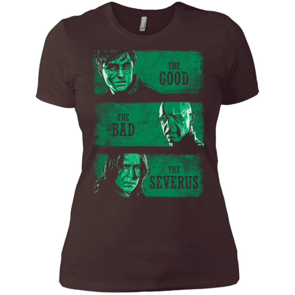T-Shirts Dark Chocolate / X-Small The Good the Bad and the Severus Women's Premium T-Shirt