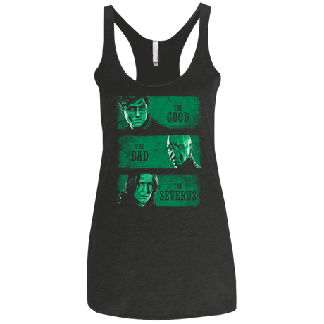 T-Shirts Vintage Black / X-Small The Good the Bad and the Severus Women's Triblend Racerback Tank