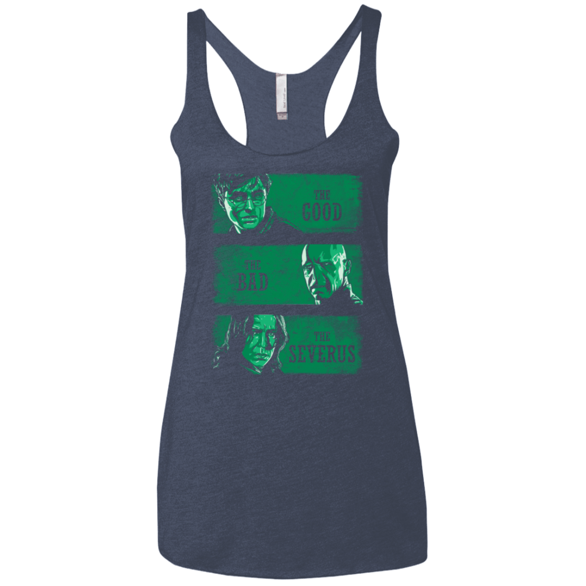 T-Shirts Vintage Navy / X-Small The Good the Bad and the Severus Women's Triblend Racerback Tank