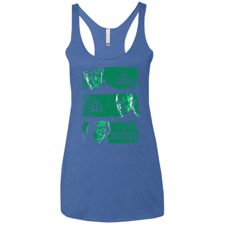 T-Shirts Vintage Royal / X-Small The Good the Bad and the Severus Women's Triblend Racerback Tank