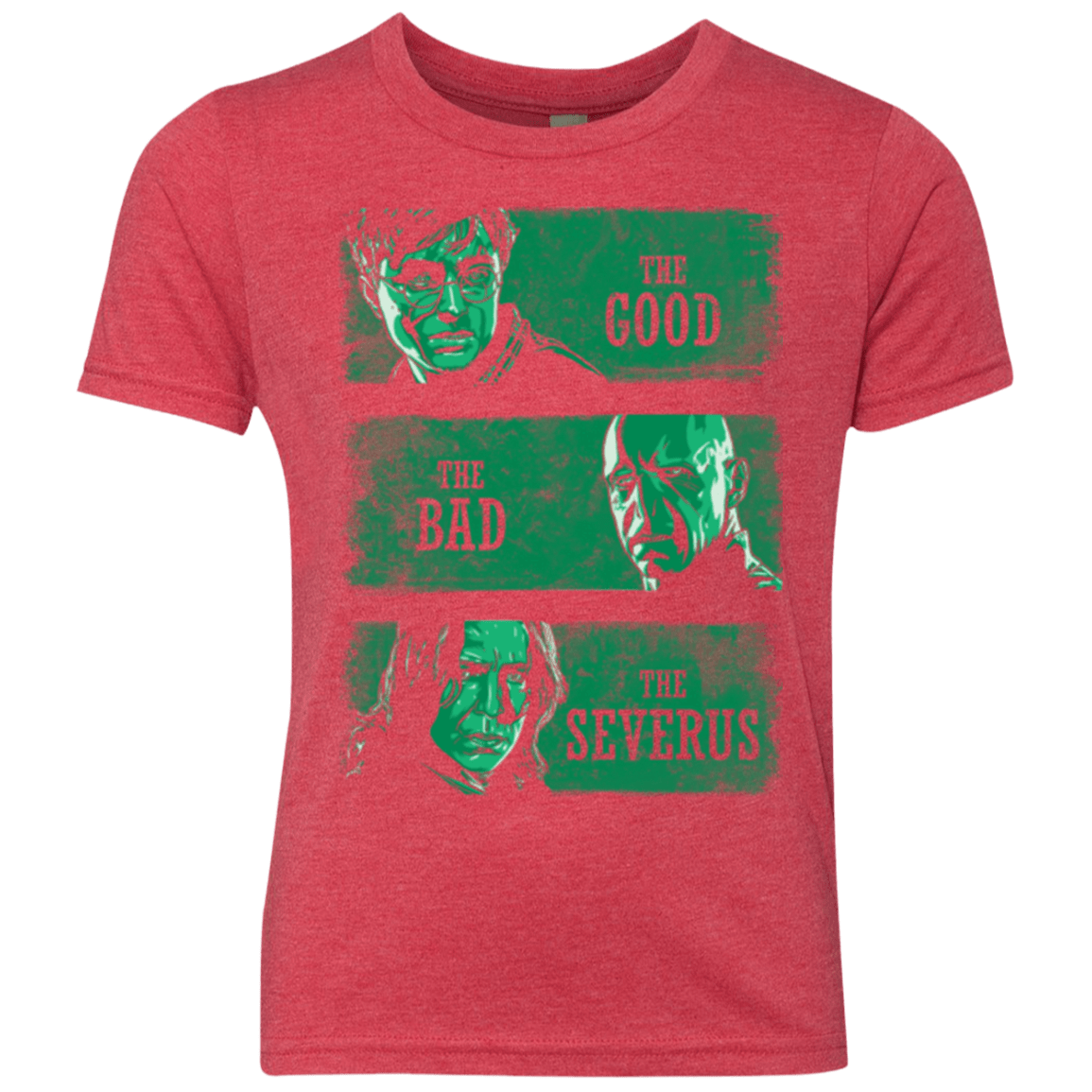 T-Shirts Vintage Red / YXS The Good the Bad and the Severus Youth Triblend T-Shirt