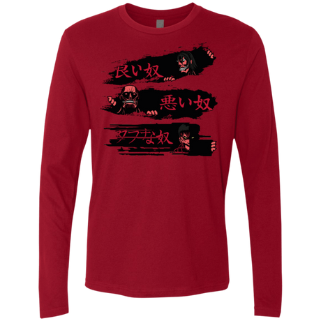 T-Shirts Cardinal / Small The Good The Bad And The Tough Men's Premium Long Sleeve