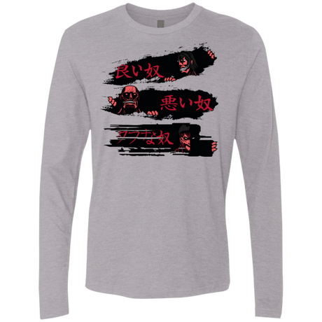 T-Shirts Heather Grey / Small The Good The Bad And The Tough Men's Premium Long Sleeve