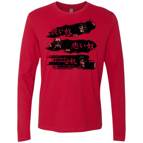 T-Shirts Red / Small The Good The Bad And The Tough Men's Premium Long Sleeve