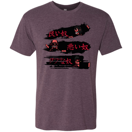 T-Shirts Vintage Purple / Small The Good The Bad And The Tough Men's Triblend T-Shirt