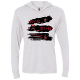 T-Shirts Heather White / X-Small The Good The Bad And The Tough Triblend Long Sleeve Hoodie Tee