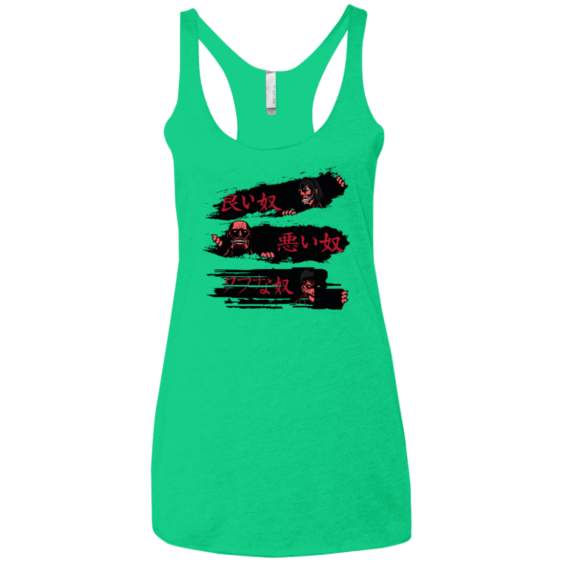 T-Shirts Envy / X-Small The Good The Bad And The Tough Women's Triblend Racerback Tank