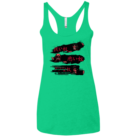 T-Shirts Envy / X-Small The Good The Bad And The Tough Women's Triblend Racerback Tank
