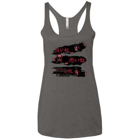 T-Shirts Premium Heather / X-Small The Good The Bad And The Tough Women's Triblend Racerback Tank