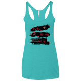 T-Shirts Tahiti Blue / X-Small The Good The Bad And The Tough Women's Triblend Racerback Tank
