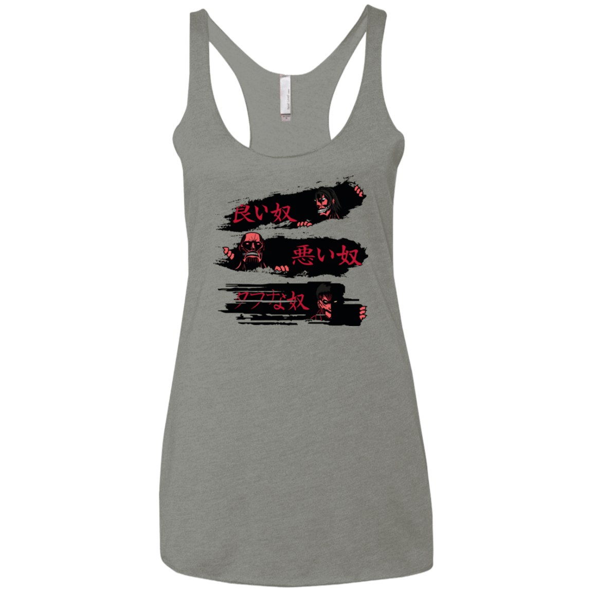 T-Shirts Venetian Grey / X-Small The Good The Bad And The Tough Women's Triblend Racerback Tank