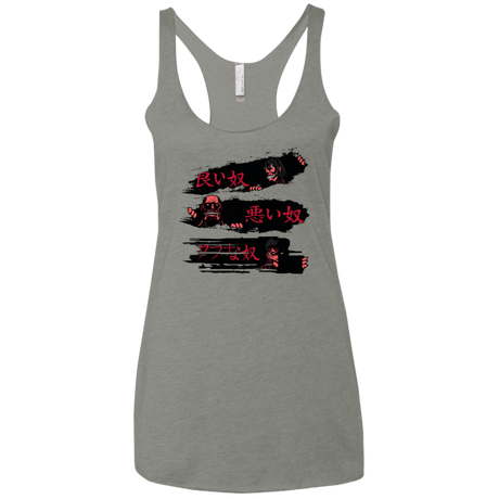 T-Shirts Venetian Grey / X-Small The Good The Bad And The Tough Women's Triblend Racerback Tank