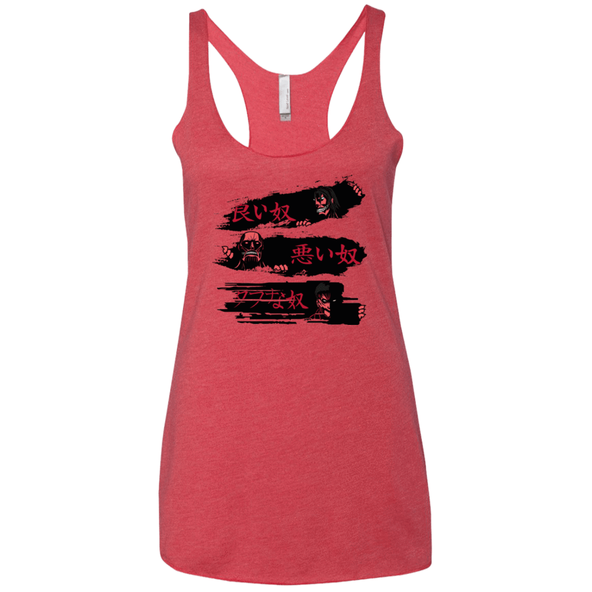 T-Shirts Vintage Red / X-Small The Good The Bad And The Tough Women's Triblend Racerback Tank